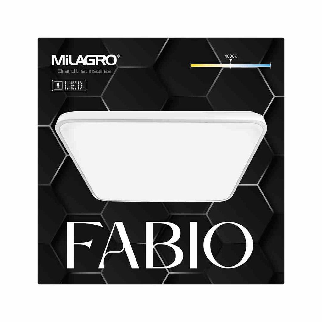 Milagro lubinis šviestuvas Fabio kaina ir informacija | Lubiniai šviestuvai | pigu.lt