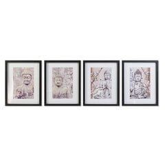 Paveikslas DKD Home Decor Buda, 35 x 2,5 x 45 cm, 4 vnt. kaina ir informacija | Reprodukcijos, paveikslai | pigu.lt