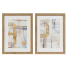 Paveikslas DKD Home Decor Abstraktus, 30 x 3 x 40 cm, 2 vnt. kaina ir informacija | Reprodukcijos, paveikslai | pigu.lt