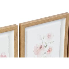 Paveikslas DKD Home Decor Gėlės, 30 x 2,5 x 40 cm, 4 vnt. kaina ir informacija | Reprodukcijos, paveikslai | pigu.lt