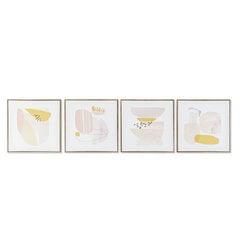Paveikslas DKD Home Decor Abstraktus,40 x 3 x 40 cm, 4 vnt. kaina ir informacija | Reprodukcijos, paveikslai | pigu.lt
