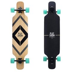 Riedlentė Playshion Drop Through Longboard BLACK цена и информация | Скейтборды | pigu.lt