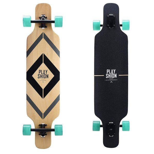 Riedlentė Playshion Drop Through Longboard BLACK цена и информация | Riedlentės | pigu.lt