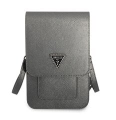 Guess PU Saffiano Triangle Logo Phone Bag Grey цена и информация | Чехлы для телефонов | pigu.lt