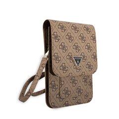 Guess PU 4G Triangle Logo Phone Bag Brown цена и информация | Чехлы для телефонов | pigu.lt