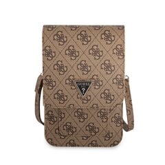 Guess PU 4G Triangle Logo Phone Bag Brown цена и информация | Чехлы для телефонов | pigu.lt