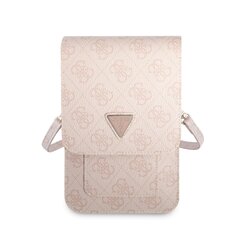 Guess PU 4G Triangle Logo Phone Bag Pink цена и информация | Чехлы для телефонов | pigu.lt