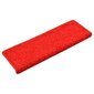 vidaXL Laiptų kilimėliai, 10vnt., raudonos spalvos, 65x25cm kaina ir informacija | Kilimai | pigu.lt
