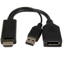 Адаптер Cablexpert Active 4K HDMI A-HDMIM-DPF-01 цена и информация | Адаптеры, USB-разветвители | pigu.lt