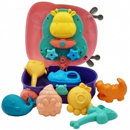 Smėlio/vandens žaislų rinkinys lagamine Woopie Fawn Suitcase 3in1 kaina ir informacija | Vandens, smėlio ir paplūdimio žaislai | pigu.lt