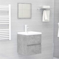 vidaXL Spintelė praustuvui, betono pilkos spalvos, 41x38,5x45cm, MDP цена и информация | Шкафчики для ванной | pigu.lt