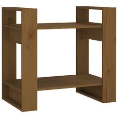vidaXL Spintelė knygoms/kambario pertvara, ruda, 60x35x57cm, mediena kaina ir informacija | Lentynos | pigu.lt