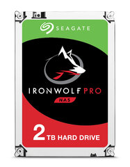 Seagate IronWolf Pro — жесткий диск — 2 ТБ — SATA 6 Гбит/с цена и информация | Внутренние жёсткие диски (HDD, SSD, Hybrid) | pigu.lt