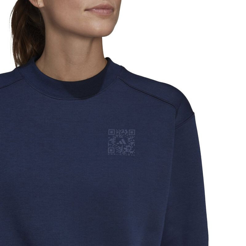 Džemperis moterims Adidas x Karlie Kloss Crew Sweatshirt W HB1435, mėlynas kaina ir informacija | Sportinė apranga moterims | pigu.lt