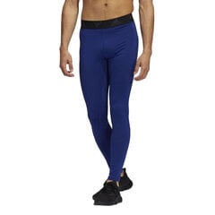 Sportinės tamprės vyrams Adidas Techfit Warm Long Tight M GT9519, mėlynos цена и информация | Мужская спортивная одежда | pigu.lt