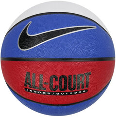Мяч Nike Everyday All Court 8P White Blue Red N1004369 470 цена и информация | Баскетбольные мячи | pigu.lt