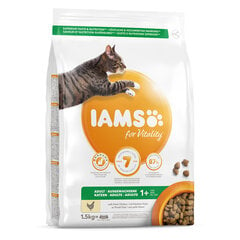 Iams for Vitality suaugusioms katėms su vištiena, 1,5 kg kaina ir informacija | Sausas maistas katėms | pigu.lt