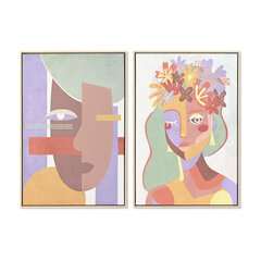 Картина DKD Home Decor, Женщина (63 x 4 x 93 cm) (2 шт.) цена и информация | Репродукции, картины | pigu.lt