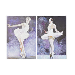 Картина DKD Home Decor, Балерина (40 x 1,8 x 60 cm) (2 шт.) цена и информация | Репродукции, картины | pigu.lt