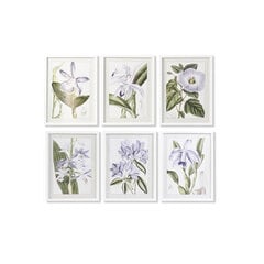 Paveikslas DKD Home Decor Gėlės, 40 x 2 x 54 cm, 6 vnt. kaina ir informacija | Reprodukcijos, paveikslai | pigu.lt
