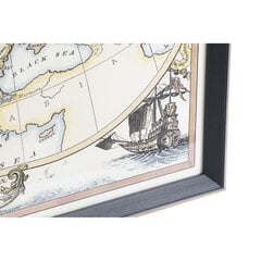 Paveikslas DKD Home Decor, pasaulio žemėlapis, 83,5 x 3 x 63,5 cm kaina ir informacija | Reprodukcijos, paveikslai | pigu.lt