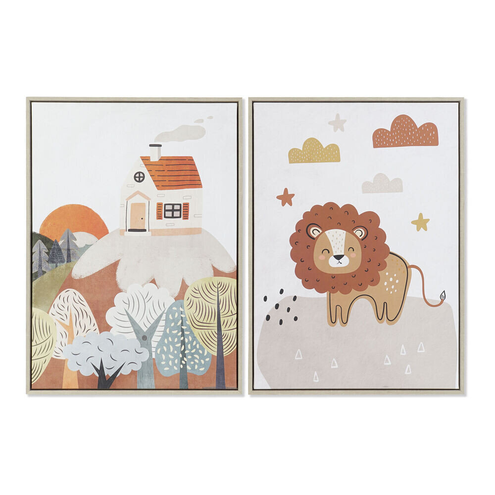 Paveikslas DKD Home Decor, 53 x 4,5 x 73 cm, 2 vnt. цена и информация | Reprodukcijos, paveikslai | pigu.lt