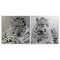 Paveikslas DKD Home Decor Leopardas, 100 x 2,5 x 100 cm, 2 vnt. цена и информация | Reprodukcijos, paveikslai | pigu.lt