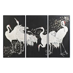 Trijų paveikslų rinkinys DKD Home Decor, paukštis, 210 x 4 x 140 cm, 3 vnt kaina ir informacija | Reprodukcijos, paveikslai | pigu.lt