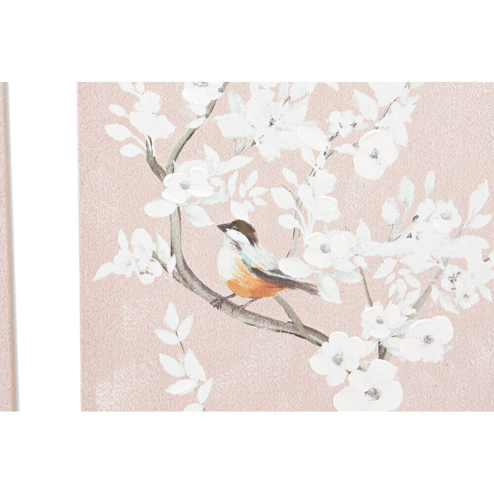 Paveikslas DKD Home Decor Paukštis, 40 x 3 x 90 cm, 3 vnt. kaina ir informacija | Reprodukcijos, paveikslai | pigu.lt