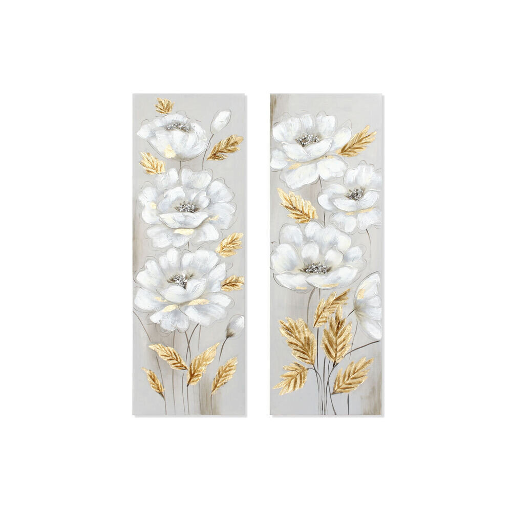 Paveikslas DKD Home Decor Gėlės, 2 vnt, 40 x 3 x 120 cm цена и информация | Reprodukcijos, paveikslai | pigu.lt