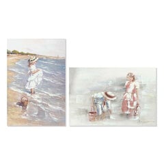 Картина DKD Home Decor, Пляж (60 x 2,5 x 90 cm) (2 шт.) цена и информация | Репродукции, картины | pigu.lt