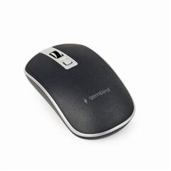 MOUSE USB OPTICAL WRL BLACK/SILVER MUSW-4B-06-BS GEMBIRD kaina ir informacija | Pelės | pigu.lt