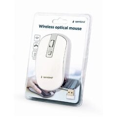 МЫШЬ USB ОПТИЧЕСКАЯ WRL БЕЛАЯ/СЕРЕБРИСТАЯ MUSW-4B-06-WS GEMBIRD цена и информация | Gembird Внешние аксессуары для компьютеров | pigu.lt