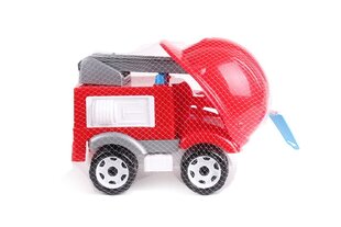 Gaisrinis automobilis Ladder Helmet Firefighter, raudonas kaina ir informacija | Žaislai berniukams | pigu.lt