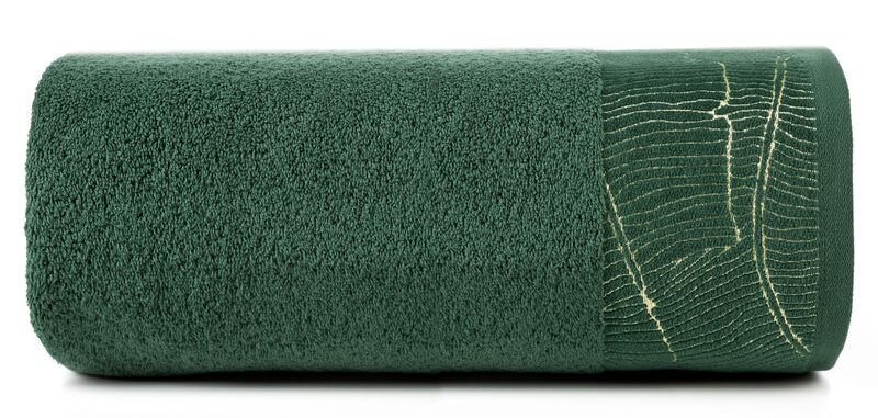 Medvilninis rankšluostis su apvadu, žalias, 30x50 cm. kaina ir informacija | Rankšluosčiai | pigu.lt