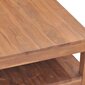 vidaXL Kavos staliukas, 68x67x35cm, tikmedžio medienos masyvas kaina ir informacija | Kavos staliukai | pigu.lt