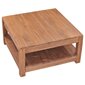 vidaXL Kavos staliukas, 68x67x35cm, tikmedžio medienos masyvas цена и информация | Kavos staliukai | pigu.lt