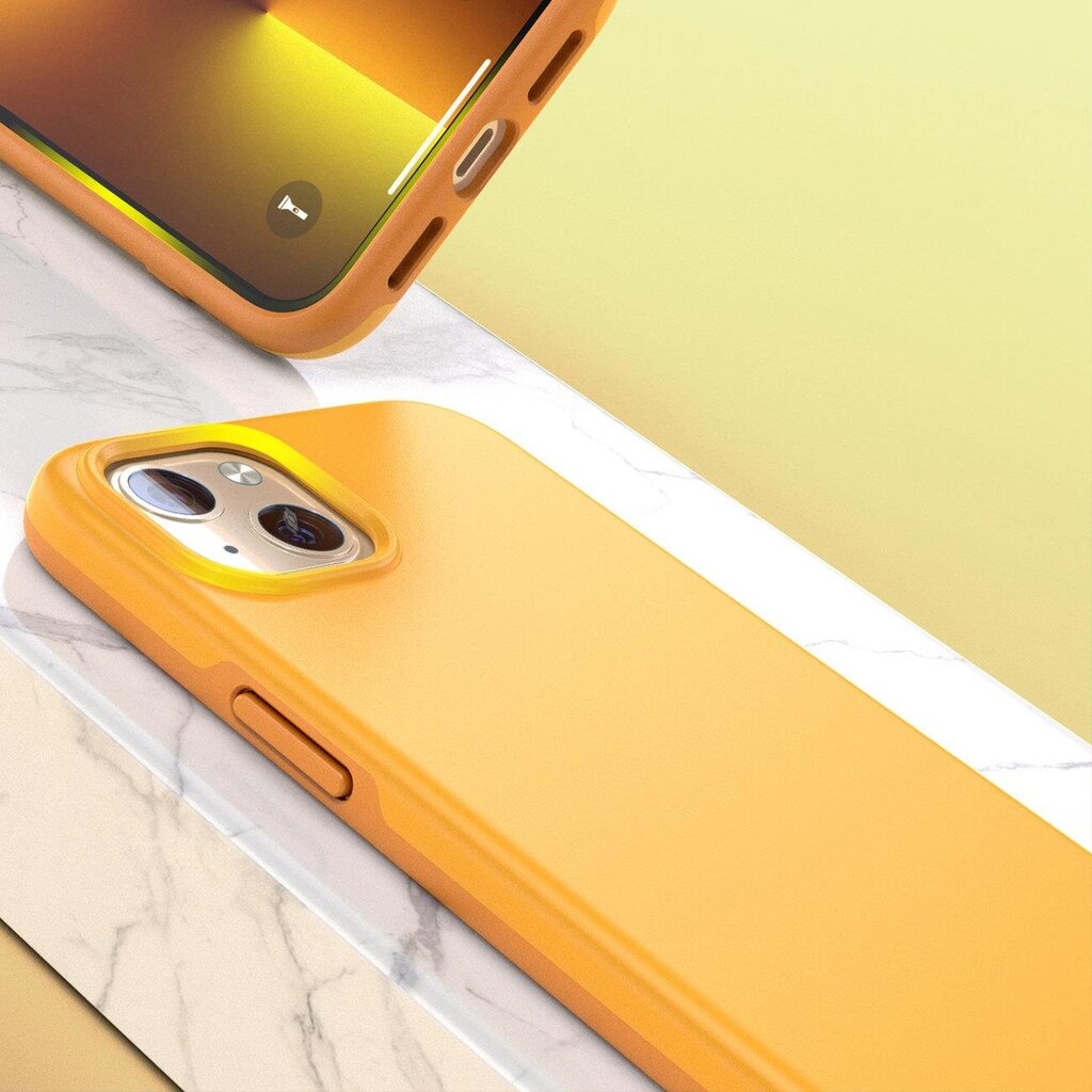 Choetech MFM Anti-drop case skirtas iPhone 13 PC0112-MFM-YE, oranžinis kaina ir informacija | Telefono dėklai | pigu.lt