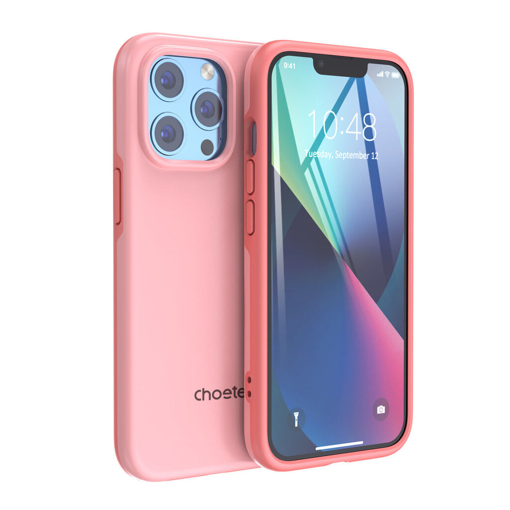Choetech MFM Anti-drop case skirtas iPhone 13 Pro PC0113-MFM-PK, rožinis kaina ir informacija | Telefono dėklai | pigu.lt