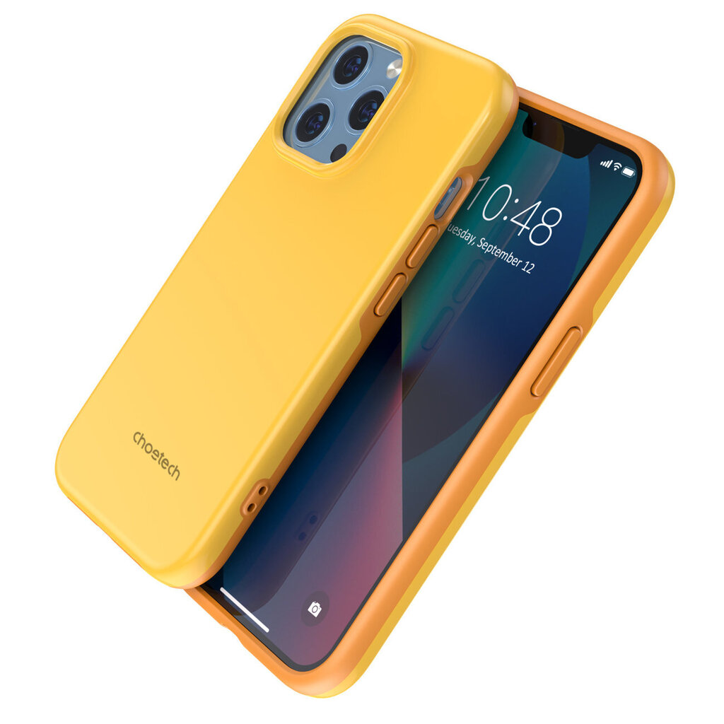 Choetech MFM Anti-drop case skirtas iPhone 13 Pro PC0113-MFM-YE, oranžinis kaina ir informacija | Telefono dėklai | pigu.lt