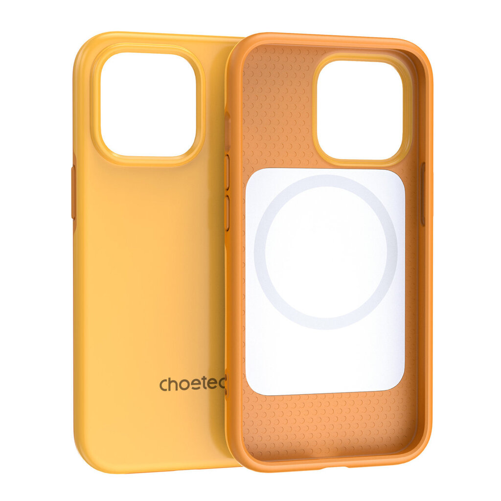 Choetech Case skirtas iPhone 13 Pro Max PC0114-MFM-YE, oranžinis kaina ir informacija | Telefono dėklai | pigu.lt