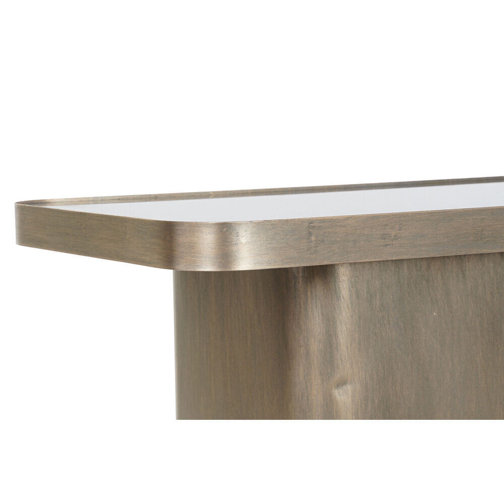 Šoninis staliukas DKD Home Decor Stiklas Juoda Metalinis Varinis (60 x 35,5 x 50 cm) kaina ir informacija | Kavos staliukai | pigu.lt