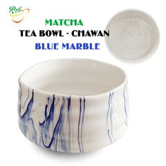 Matcha Chawan - Blue Marble - Чаша для приготовления чая Матча, 500 мл. цена и информация | Кухонная утварь | pigu.lt