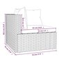 vidaXL Sodo komplektas su pagalvėlėmis, 4 dalių, juodas, poliratanas цена и информация | Lauko baldų komplektai | pigu.lt