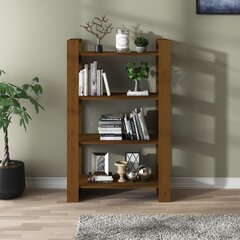 vidaXL Spintelė knygoms/kambario pertvara, ruda, 80x35x125cm, mediena цена и информация | Полки | pigu.lt