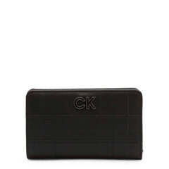 Piniginė moterims Calvin Klein K60K609700, juoda kaina ir informacija | Piniginės, kortelių dėklai moterims | pigu.lt