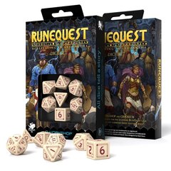 Kauliukų rinkinys Runequest smėlio ir bordinės spalvos kaina ir informacija | Stalo žaidimai, galvosūkiai | pigu.lt