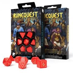 Kauliukų rinkinys Runequest raudonos ir auksinės spalvos kaina ir informacija | Stalo žaidimai, galvosūkiai | pigu.lt