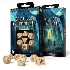 Kauliukų rinkinys Call Of Cthulhu smėlio ir juodos spalvos kaina ir informacija | Stalo žaidimai, galvosūkiai | pigu.lt