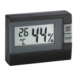 Цифровой термогигрометр TFA 30.5005.01, черный цена и информация | Метеорологические станции, термометры | pigu.lt